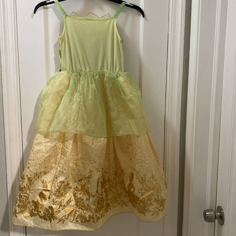 Disney Princess Tiana Costume Dress Up Gown Princess And The Frog Size 5/6 - Picture 2 of 6